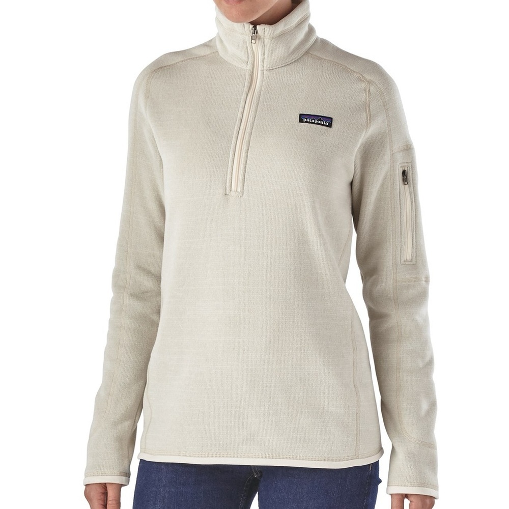 Patagonia Better Sweater Cream 1/4 Zip Pullover Fleece Jacket Women’s Size Small